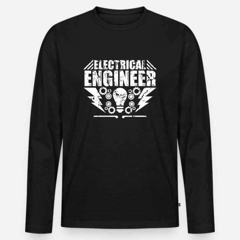 Engineer Engineer University Engineering Studies - Men's Premium Organic Long Sleeve Shirt - black