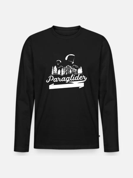 Parapentiste parapentiste - T-shirt manches longues Premium bio Homme - noir