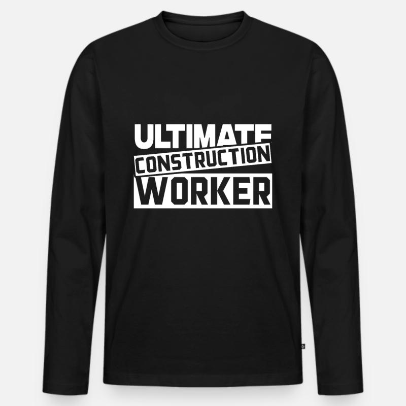 Construction workers Construction workers Construction workers Construction workers Men's Premium Organic Long Sleeve Shirt