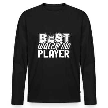 Water Polo Water Polo Water Ball World Championship Water Polo - Men's Premium Organic Long Sleeve Shirt - black - Front - Nico (187cm)