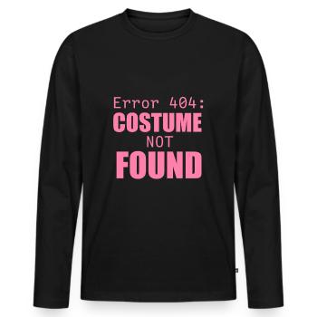 Costume not found - Men's Premium Organic Long Sleeve Shirt - black - Front - Nico (187cm)