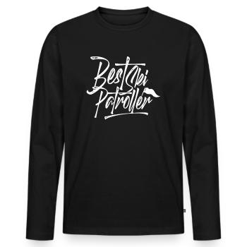 Piste rescue - Men's Premium Organic Long Sleeve Shirt - black - Front - Nico (187cm)