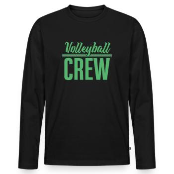 Volleyball team - Men's Premium Organic Long Sleeve Shirt - black - Front - Nico (187cm)