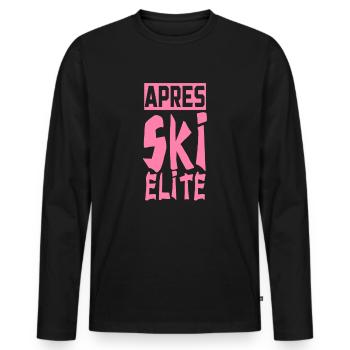 Apres Ski Party Team - T-shirt manches longues Premium bio Homme - noir - Devant - Nico (187cm)