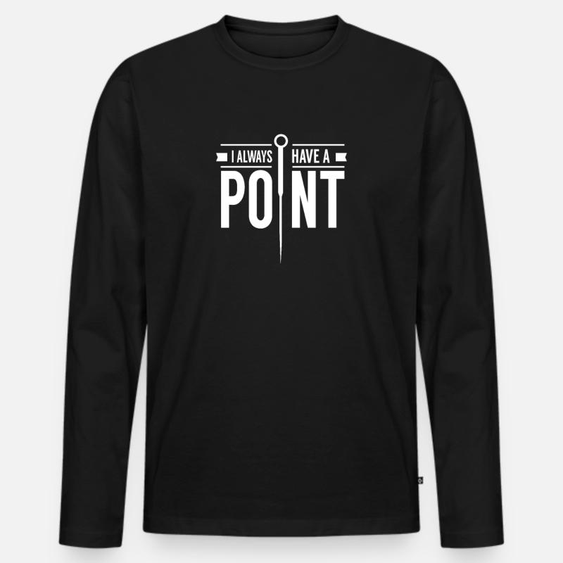 Akupunkturist Akupunktur - Männer Premium Bio Langarmshirt - Schwarz