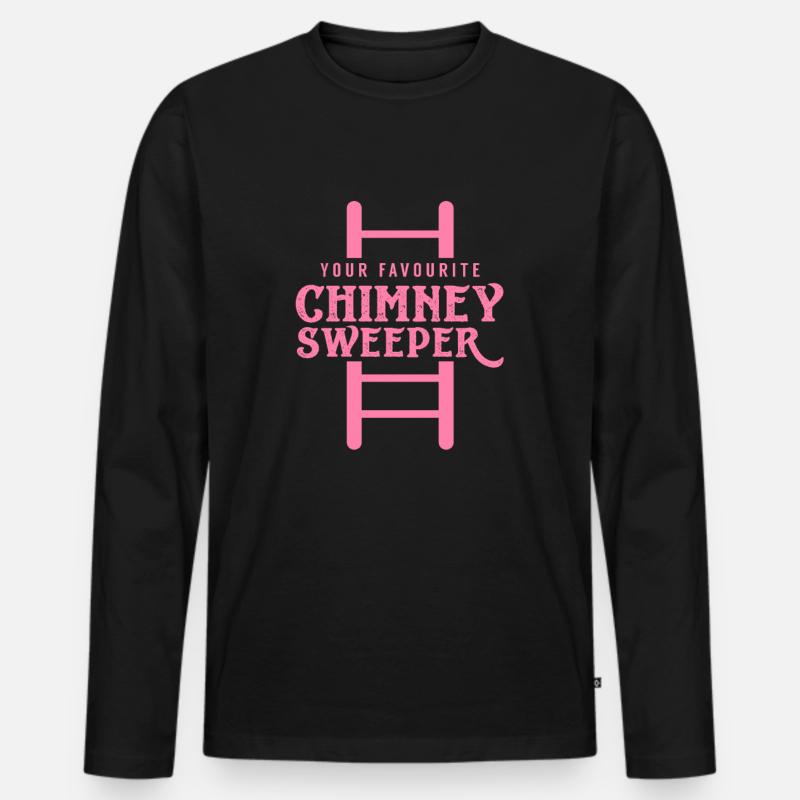 Schornsteinfegerin - Männer Premium Bio Langarmshirt - Schwarz