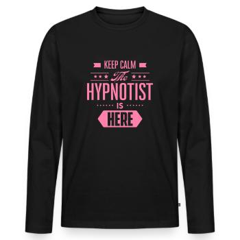 Hypnosis Hypnotize Hypnotist Hypnotic Team - Men's Premium Organic Long Sleeve Shirt - black - Front - Nico (187cm)