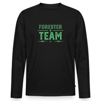 Forestier forestier forestier forestier forestier - T-shirt manches longues Premium bio Homme - noir - Devant - Nico (187cm)