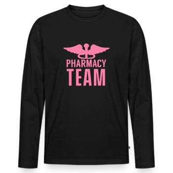 pharmacist - Men's Premium Organic Long Sleeve Shirt - black - Front - Nico (187cm)