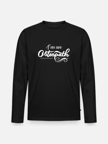 Osteopath Osteopathy Osteopath Practice Team - Men's Premium Organic Long Sleeve Shirt - black