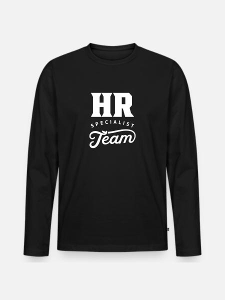 HR Specialist Team Human Resources HR Specialist - Premium økologisk langærmet T-shirt til mænd - sort
