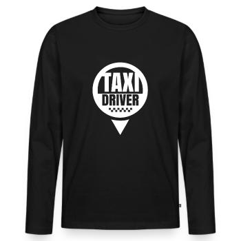 Taxi drivers taxis taxi company - Men's Premium Organic Long Sleeve Shirt - black - Front - Nico (187cm)