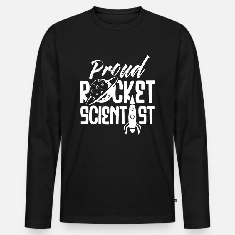 Rocket Science Rocket Scientist Rocket - Men's Premium Organic Long Sleeve Shirt - black