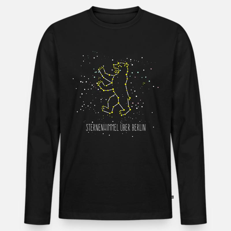 Berlin Berlin 2 - Männer Premium Bio Langarmshirt - Schwarz