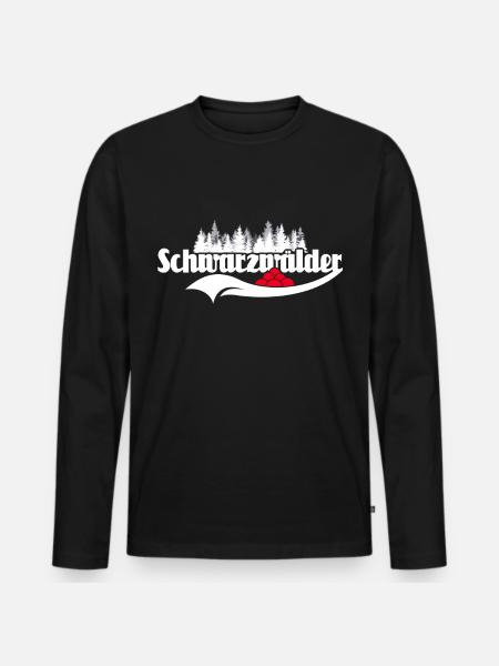 Schwarzwälder Sprüche Schwarzwald - Männer Premium Bio Langarmshirt - Schwarz