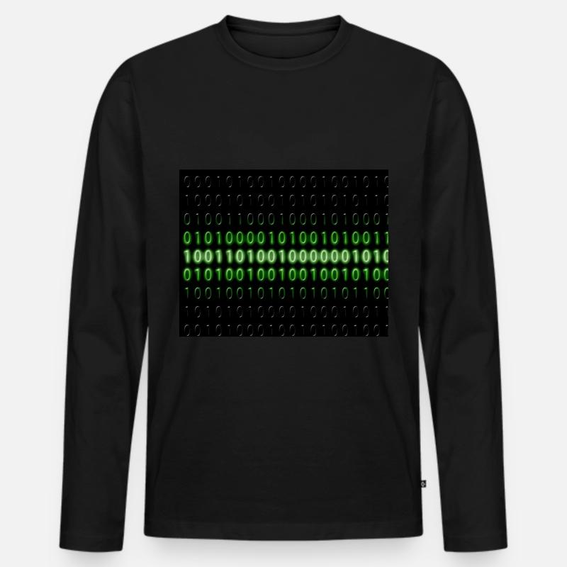 Informatik - Männer Premium Bio Langarmshirt - Schwarz