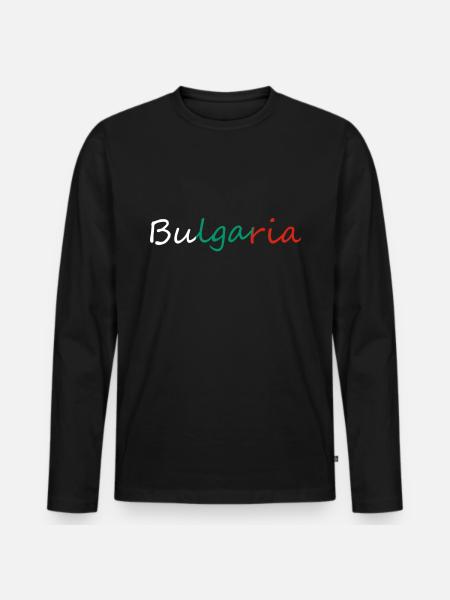 Bulgaria - Men's Premium Organic Long Sleeve Shirt - black