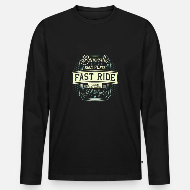 Coole Sprüche - Männer Premium Bio Langarmshirt - Schwarz