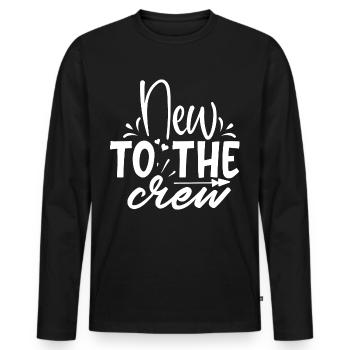 Bébé sort new to the crew Sort bébé sort de bébé - T-shirt manches longues Premium bio Homme - noir - Devant - Nico (187cm)
