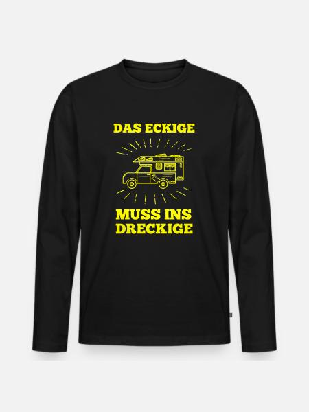 Offroad Geländewagen 4x4 Geschenk fahrzeug - Männer Premium Bio Langarmshirt - Schwarz