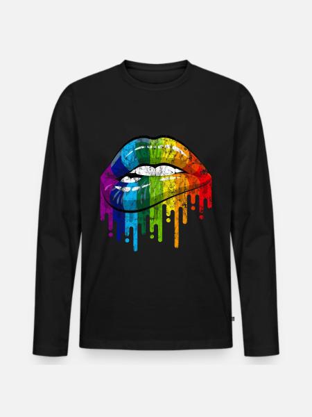 Gay Pride - T-shirt manches longues Premium bio Homme - noir