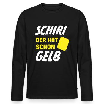 Kreisliga Football Coach Gift Sayings - Men's Premium Organic Long Sleeve Shirt - black - Front - Nico (187cm)