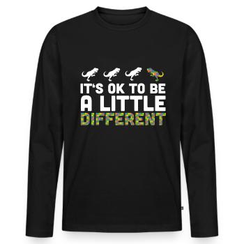 Autismus Bewusstsein Asperger Syndrom - Männer Premium Bio Langarmshirt - Schwarz - Vorne - Nico (187cm)