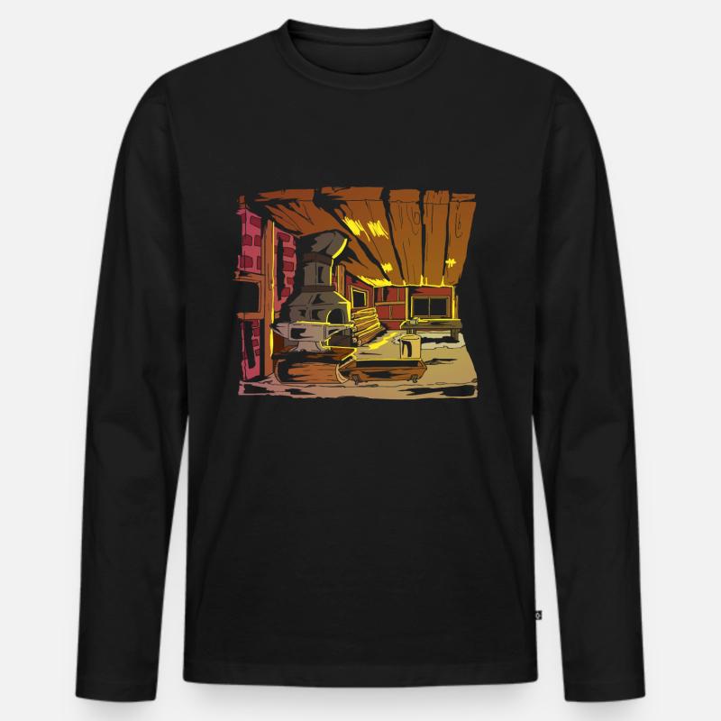Blacksmith Blacksmith Handmade Forge Forge - Men's Premium Organic Long Sleeve Shirt - black
