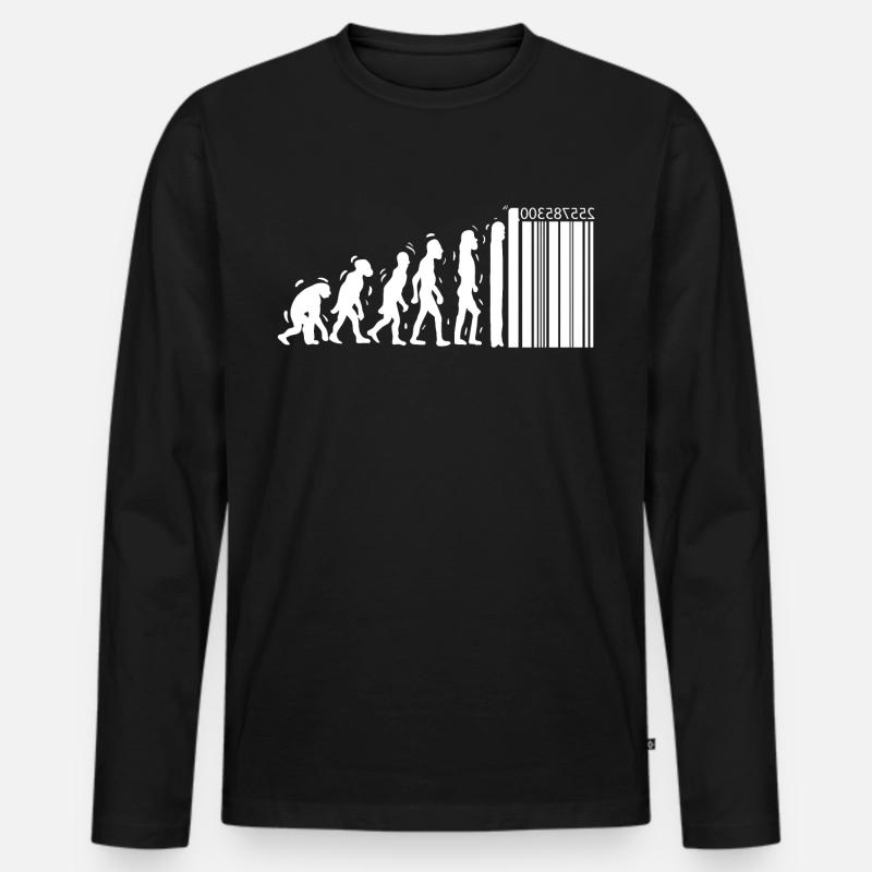 Conception unique d'évolution pour les - T-shirt manches longues Premium bio Homme - noir