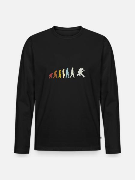 Guitare Guitariste Bassist E-Guitare Evolution - T-shirt manches longues Premium bio Homme - noir