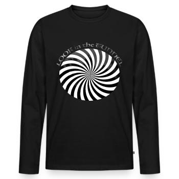 Le tunnel de l'hypnose transforme BESTSELLER en illusion - T-shirt manches longues Premium bio Homme - noir - Devant - Nico (187cm)