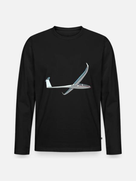 Glider flight glider glider - Men's Premium Organic Long Sleeve Shirt - black