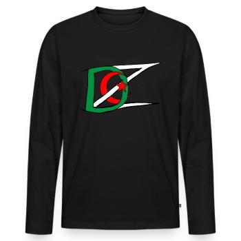 Dz Algerien - Männer Premium Bio Langarmshirt - Schwarz - Vorne - Nico (187cm)