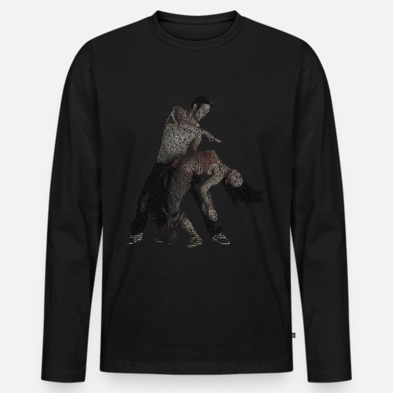 bachata dance geschichte geschenkidee - Männer Premium Bio Langarmshirt - Schwarz