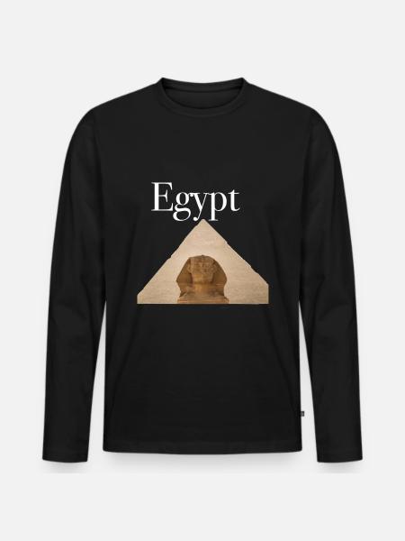 Pyramid pyramids Egypt - Men's Premium Organic Long Sleeve Shirt - black