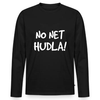 Drôle souabe souabe idée cadeau Souabe - T-shirt manches longues Premium bio Homme - noir - Devant - Nico (187cm)