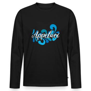 Äppelwoi Bembel Spritz - Männer Premium Bio Langarmshirt - Schwarz - Vorne - Nico (187cm)