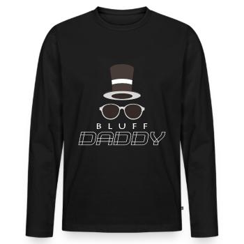 poker - Men's Premium Organic Long Sleeve Shirt - black - Front - Nico (187cm)