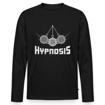 Hypnosis Hypnotic Hypnotize Team Gift Idea - Men's Premium Organic Long Sleeve Shirt - black - Front - Nico (187cm)