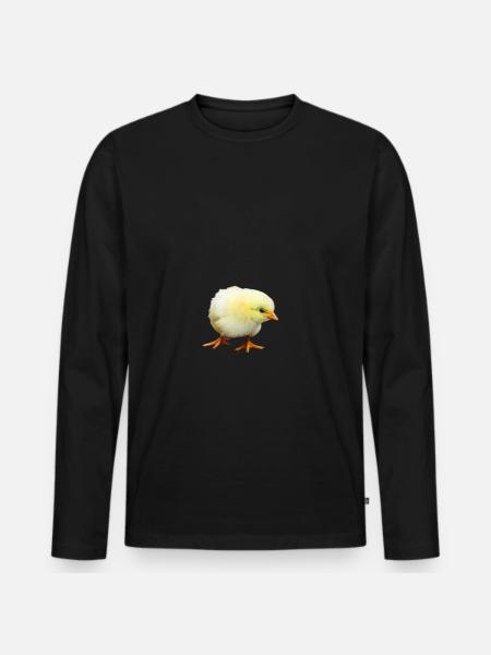 Chick chicken - Men's Premium Organic Long Sleeve Shirt - black