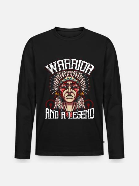 Chef indien - T-shirt manches longues Premium bio Homme - noir