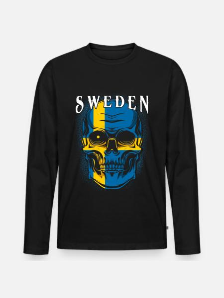 Suède - T-shirt manches longues Premium bio Homme - noir
