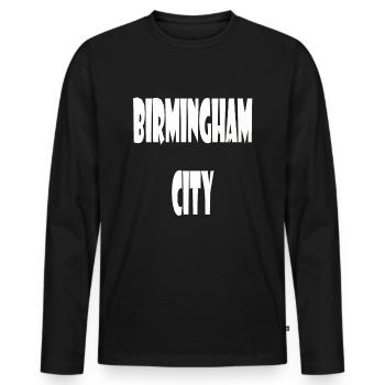 Birmingham City - Männer Premium Bio Langarmshirt - Schwarz - Vorne - Nico (187cm)