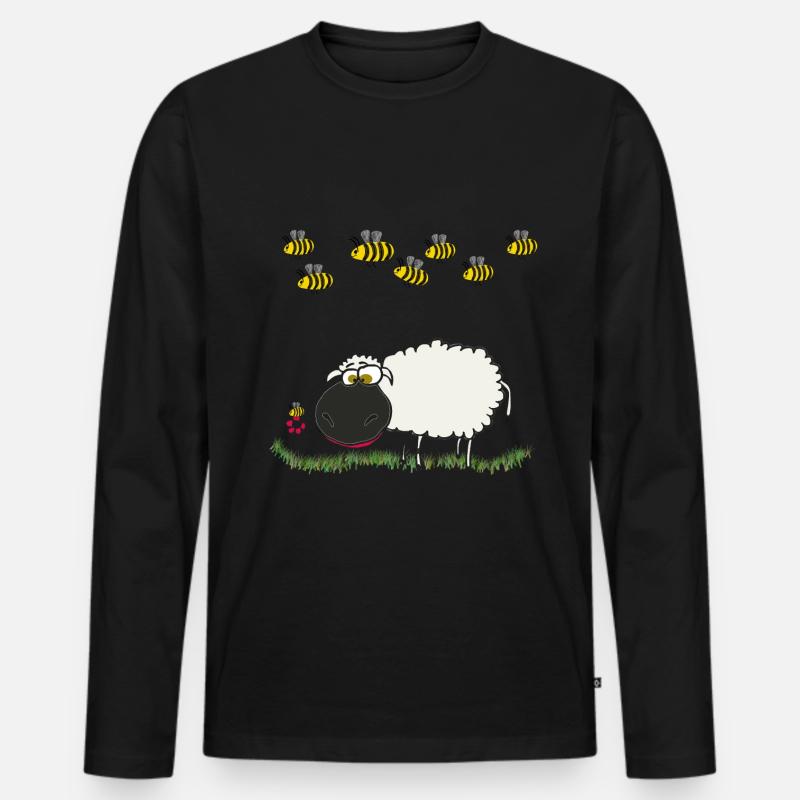 Naturschützer - Männer Premium Bio Langarmshirt - Schwarz