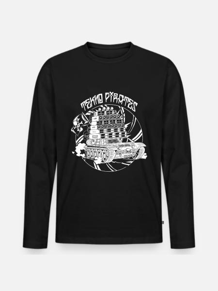 Tekno Nomads Pirate Sound System - T-shirt manches longues Premium bio Homme - noir