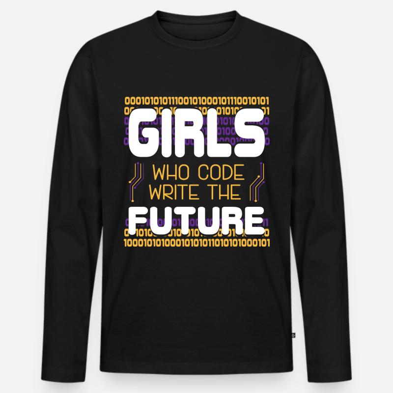 Programmers For Developers - Men's Premium Organic Long Sleeve Shirt - black