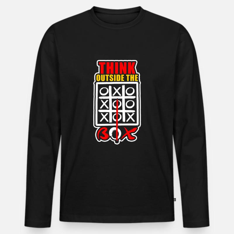Cooler Spruch - Männer Premium Bio Langarmshirt - Schwarz