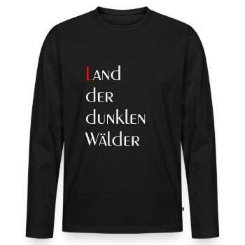 Ospreußen Ostpreussen hymne pays forêts noires - T-shirt manches longues Premium bio Homme - noir - Devant - Nico (187cm)