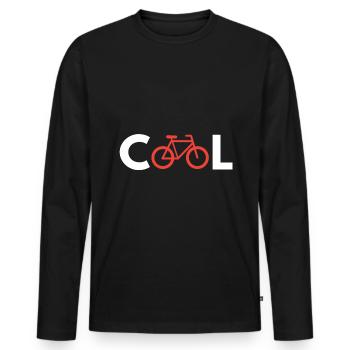 Bicycle, bike, bike, bike, biking, sport - Men's Premium Organic Long Sleeve Shirt - black - Front - Nico (187cm)
