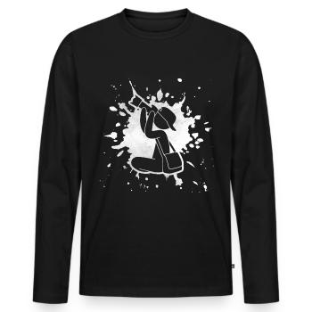 Kamera Fotograf Fotoshooting Filmemacher Hobby - Männer Premium Bio Langarmshirt - Schwarz - Vorne - Nico (187cm)